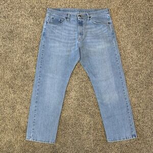 Wrangler Jeans Mens 36x29 Blue Light Wash Regular Fit Denim Pants 96FXWSL